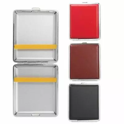 Faux Leather Cigarette Case Straight Roll Up Tobacco Cigar Holder Pocket Size-U • £4.45