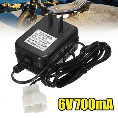 £27.64 • Buy DC 6V 700mA Battery Charger Adapter For Electric Kids Ride On Car Bike (1) S99