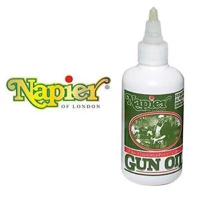 Napier Gun Oil 125ml Dropper Bottle Gun Cleaner Suitable For All Guns VP90 • £9.45