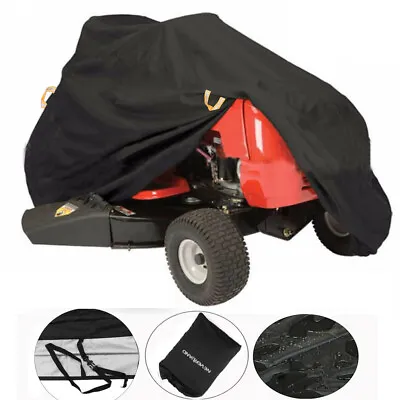 Black Lawn Mower Ride On Tractor Rain Cover Waterproof Garden Resistant Sun XXL • £15.99