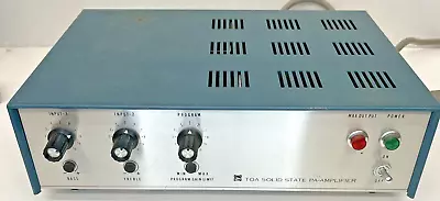 TOA Solid State PA-Amplifier TA-955 Powers Up Condition Unknown • $19.99