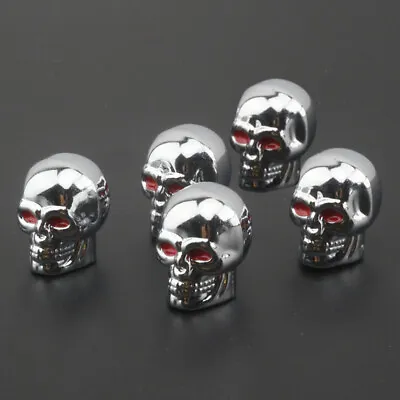 5x Universal Car Accessories Skull Wheel Tyre Tire Stem Air Valve Cap Dust Cover • $7.32