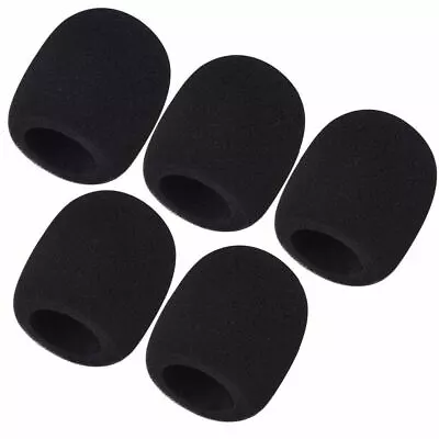 5pcs Black Microphone Windscreen Sponge Foam Mic Cover Pop Filter • $0.99