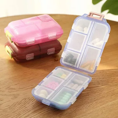 Daily Pill Box Portable Organizer Case Medicine Travel Storage Dispenser Case UK • £2.27