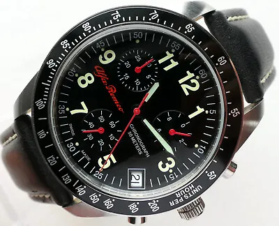 $633.88 • Buy Alfa Romeo Classic Racing Daytona Car Accessory Swiss Made Chronograph Watch