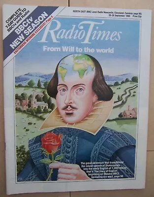 £6.50 • Buy Radio Times/1986/Alfred Hitchcock/Edward De Souza/Maureen Lipman/Eastenders Wed