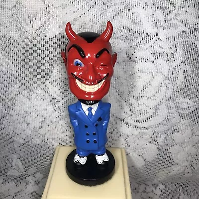 Vtg El Diablo Wacky Wobbler Bobblehead Devil Blue Zoot Suit & Tuxedo Shoes Funko • £27.54