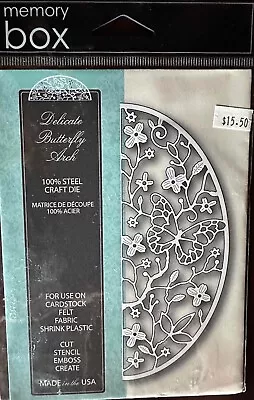 New Memory Box Craft Die Delicate Butterfly Arch  Item # 98982 Made In USA Steel • $15.50