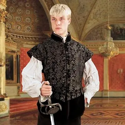 Renaissance Medieval Aramis Doublet With Removable Sleeves • $138.95