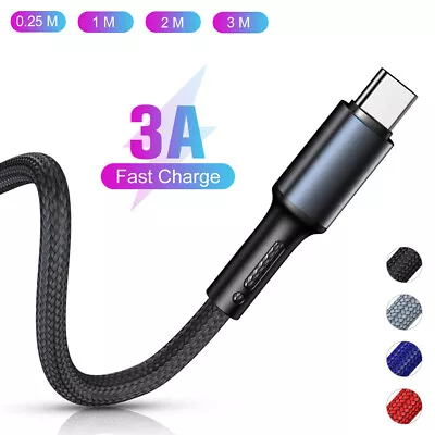 $7.29 • Buy USB C Cable For Samsung S22 S21 S10 S8 S9 Type C Fast Charging Charger Data Cord