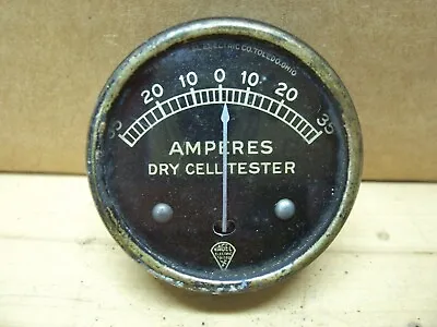 Vintage Nagal Amperes Dry Cell Battery Tester Gauge Hot Rat Rod SCTA TROG • $18.99