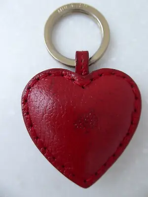 Mulberry Keyring With Padded Red Leather Heart (Retired Design) • £99