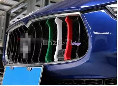 For Maserati Ghibli 2014- 2016 M-Color Front Grille Strip Cover Trim Insert 3pcs • $12.99