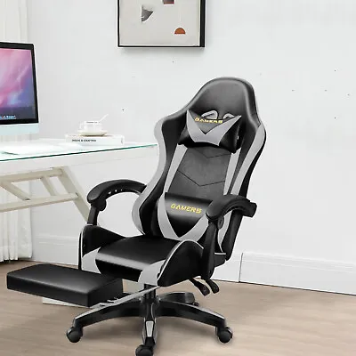 Computer Gaming Chair Ergonomic Office Gamer Chairs Swivel Racing Recliner • $125.74