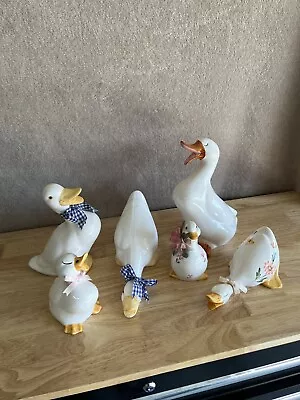 🧩Vintage Ceramic White Ducks Lot • $10