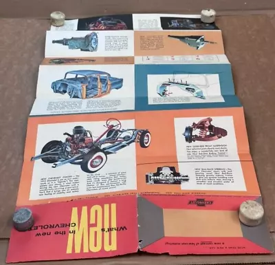 1954 Chevrolet Original Dealer Mailer General Motors Collectible! Color Foldout! • $69