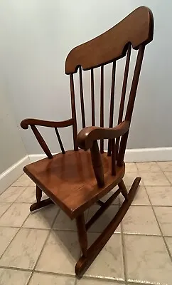 Vintage Tell City Children’s Wooden Rocking Chair Finish #48 Andover Pattern 29  • $100