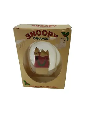 Vintage Snoopy Christmas Ornament Union Wadding Co Charles Schulz  • $7.96