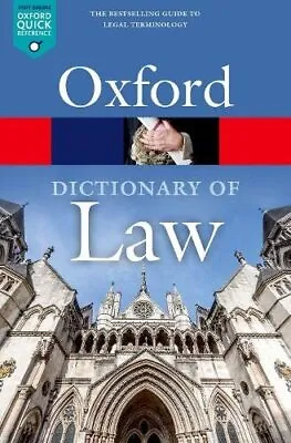 A Dictionary Of Law (Oxford Quick Reference) Book The Cheap Fast Free Post • £4.99