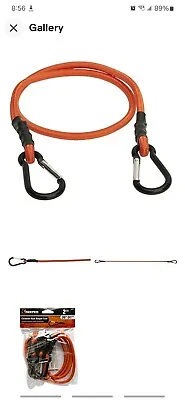 Keeper 06081 36  Bungee Cord With Mini Carabiner Hooks 2 Pack • $12.25