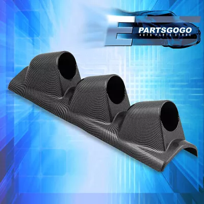 For EF EG EK EM EP3 FG FD FK8 DC S2K S13 S14 350Z G37 Pillar Triple Gauge Pod CF • $18.99