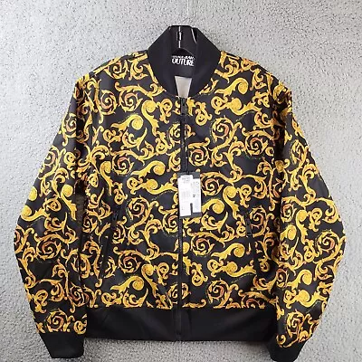 Versace Jeans Couture Sketch Couture Print Track Jacket Men's XS Black/Gold L/S • $385.28