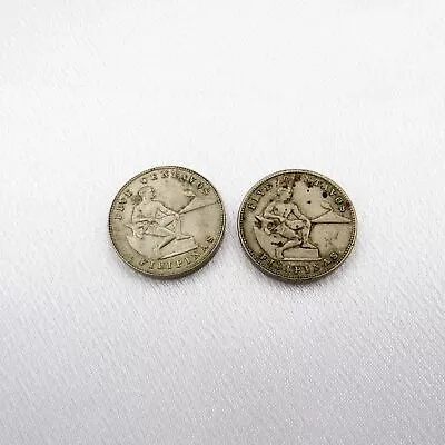 Philippines Pair Of 5 Centavos Coins 1944 • $4.98