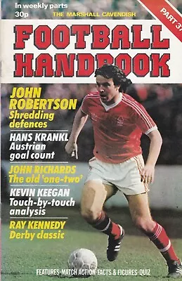 The Marshall Cavendish Football Handbook ~ Part 37 ~ Walsall /wolves / Forest • £2.99