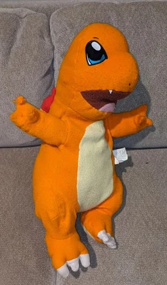 $35 • Buy Vintage 1999 Pokemon Charmander Pillow Pal Plush Full Body 90's Large Rare 26in