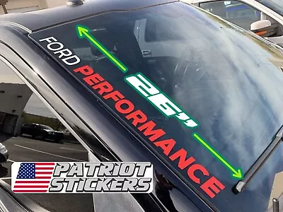 BIG 26  White/Red Ford Performance Decal Sticker Fits F-150 Raptor Explorer ST • $14.95