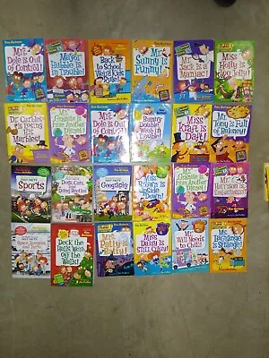 Lot Of 39 Dan Gutman My Weird School Books Grades 1-4 Incl 4 Fast Facts PB • $40