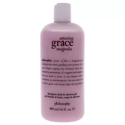  Philosophy Amazing Grace Magnolia For Women - 16 Oz Shampoo Bath And Shower Ge • $29.80