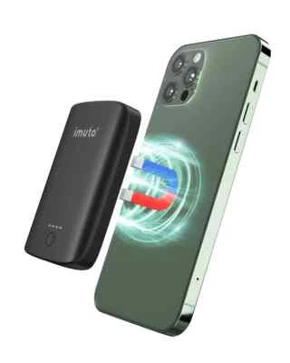 £15.99 • Buy Imuto Magnetic Wireless Power Bank 5K,Mag-Safe 5000mAh Wireless Portable Charger
