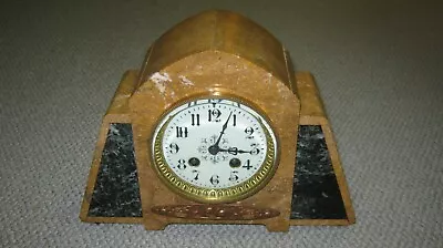 Antique French Marble Mantle Clock • $100