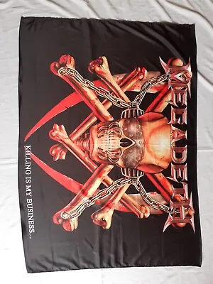 MEGADETH - Killing Is My Business FLAG Cloth POSTER Banner Thrash Speed METAL • £42.37