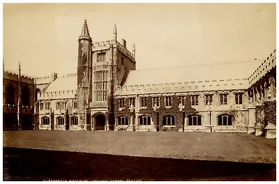 James Valentine England Oxford Magdalen College Vintage Albumen Print Tirag • £101.56