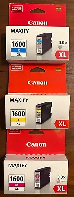 Genuine Canon PGI-1600XL C/M/Y Ink For MAXIFY MB2060/MB2160/MB2360/MB2760 • $16