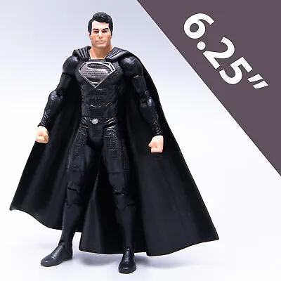 Man Of Steel Movie Masters HENRY CAVILL 6  SUPERMAN Action Figure | Black Suit • $48.79