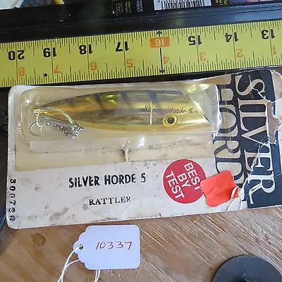 Vintage Silver Horde Rattler Fishing Lure (lot#10337) • $9.99