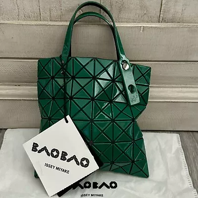 BAO BAO ISSEY MIYAKE Mini Carat Tote Bag PVC Dark Glossy Green *Rare Color* NEW • $300