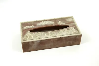 Vintage Incolay Stone Tissue Box Cover • $44.99