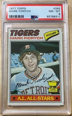 1977 Topps Baseball #265 Mark Fidrych Rookie PSA 8 Nicely Centered • $165