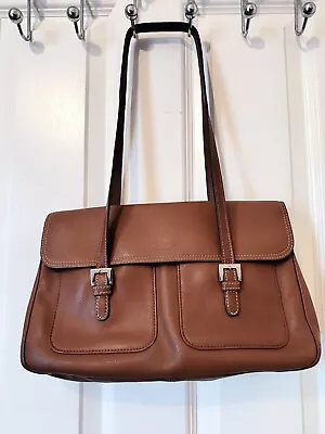 Longchamp Brown Leather Shoulder Bag • £45