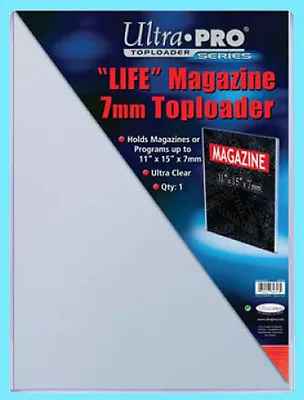 1 ULTRA PRO 11x15 7MM THICK LIFE MAGAZINE TOPLOADERS NEW Collectible Lobby Card • $15.99