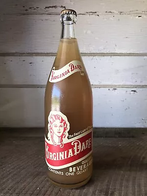 Vintage Virginia Dare 32 Oz Orange Soda ACL Full Cap New Kensington PA • $37.50