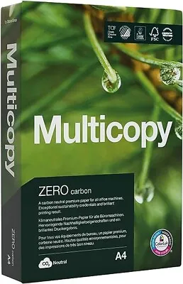 Multicopy Zero A4 80gsm Printer Paper - 1 Ream 500 Sheets • £12.49