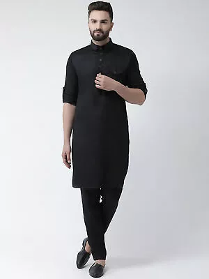 £26.39 • Buy Mens Kurta Pajama Style Pathani Salwar Bollywood Kurta Traditional Tunic Shirt
