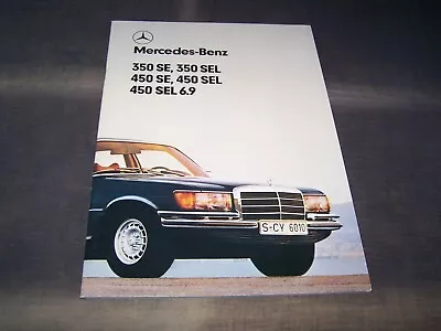 TOPRARITY Beautiful Prestige Brochure Mercedes 350 450 SEL 6.9 From 1979 W116!!! • $37.19