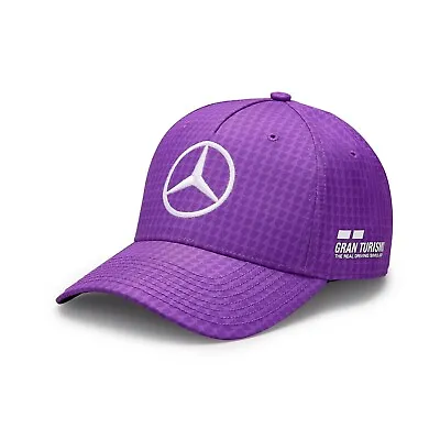 Mercedes AMG Petronas Lewis Hamilton 2023 Official Driver Baseball Cap Purple • £21.95