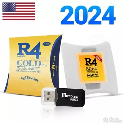 2024 Version R4 Gold Pro SDHC R4i For DS/3DS/2DS Revolution Cartridge + USB • $19.98